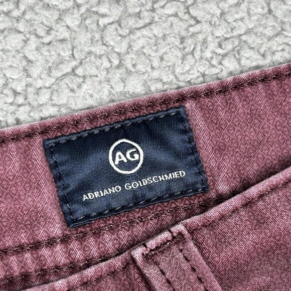 AG Adriano Goldschmied Everett Jeans Mens 34x31 Mauve Slim Straight Stretch - Picture 5 of 13